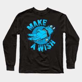 Make a Wish (blue) Long Sleeve T-Shirt